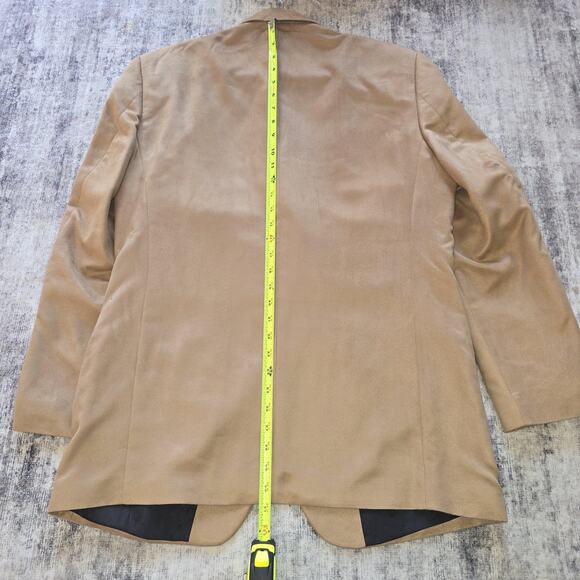 Luca Rossi Blazer Mens 40R Tan Camel Sport Coat Notch Lapel 3 Button Jacket - Picture 14 of 16